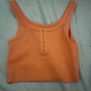orange aerie tank top cropped